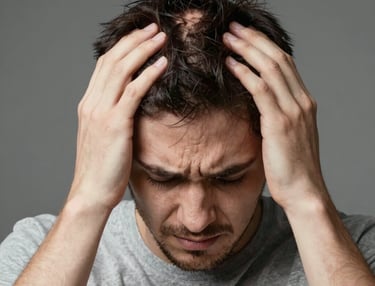 Close-up of healthy hair strands flowing in soft light, symbolizing hair fall treatment.