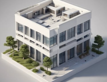 Student working on a beginner Revit project on a laptop in a cozy study space.