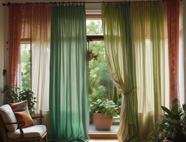 A bright bedroom showcasing a comfortable bed and matching wooden furniture.