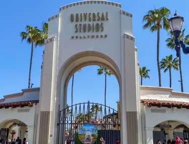 entrada principal universal studios hollywood en los angeles california