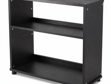 A modern construction site with workers assembling steel framework under a cloudy sky.