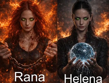 The Main Characters from the book twins of the sacred seal