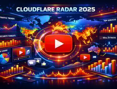 You Tube liderança absoluta Cloud Flare Radar 2025