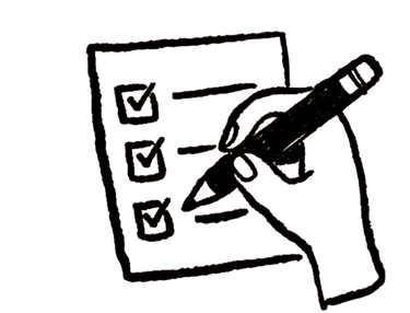 a pen and pencil drawing of a calculator