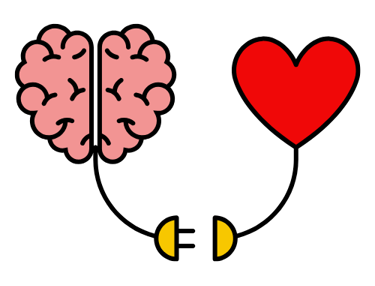 Ícono de estrategia y empatía en marketing digital: conexión entre inteligencia emocional y análisis