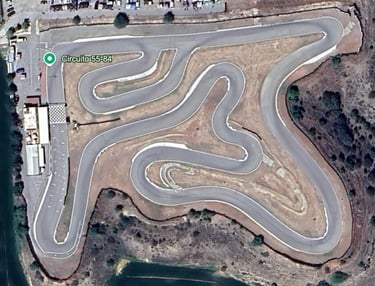 Trazado del Circuito 55-84 en Menàrguens (Lleida) para pitbike