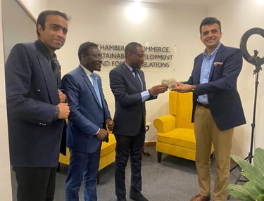 Diplomats from Togo at the Chamber India's Secretariat