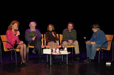 Sophie Stern, G-O. Châteaureynaud, M. Gazier, JM Blas de Roblès, écrivains, ,Martine Delort éditrice