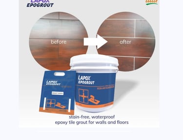 Lapox Epogrout - epoxy tile grout for walls and floors