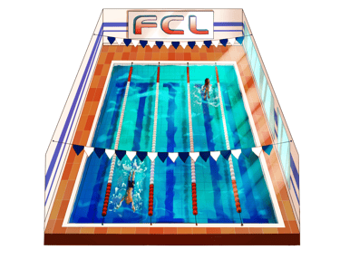 piscina de clube/academia