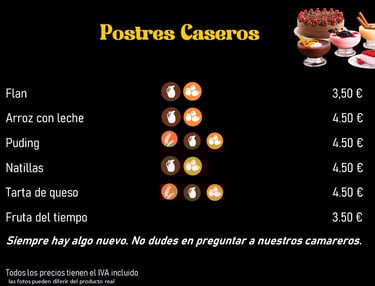 postres caseros