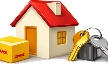 Entrega alternativa de paquete DHL a vecino o conserje cuando el destinatario no está en casa