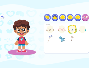 Children get an avatar that looks just like them, and play the Poikilingo app