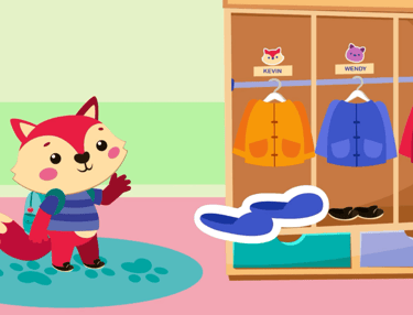 Many games with kindergarten routines in the Poikilingo Kids app