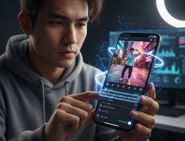 a man holding a phone phone with a phone in his hand