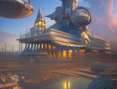 a futuristic looking building with a futuristic looking structure
