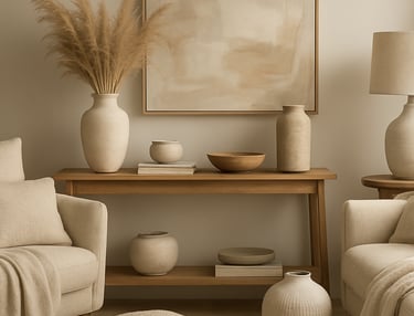 Modern architectural blueprint and design sketches on a wooden desk.