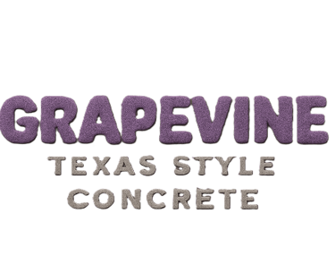 Grapevine Texas Style Concrete Logo