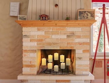 Fireplace candles