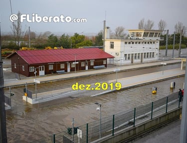 Inundações Granja do Ulmeiro Alfarelos Linha do Norte 2019