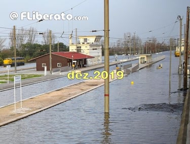 Inundações Granja do Ulmeiro Alfarelos Linha do Norte 2019