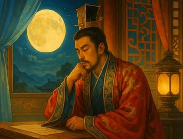 Đinh Tiên Hoàng Trầm Tư Dưới Ánh Trăng