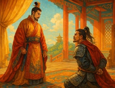 Lê Hoàn Đối Diện Nguyễn Bặc Trong Chính Điện