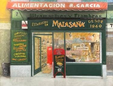 Madrid Deli 40.64 x 50.8 cm,  Oil on canvas,  In private collection
