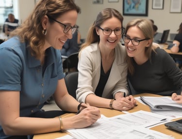 A group of adults engaged in a joyful community activity outdoors.