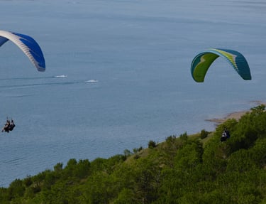 Chimgan mountains, Charvak Lake, Paragliding, Tashkent, Uzbekistan