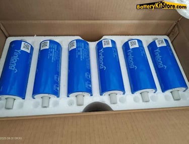 Yinlong 40Ah LTO battery cells in a carton box for shipment