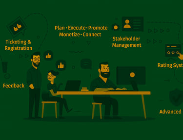 Image summarising event management platform features