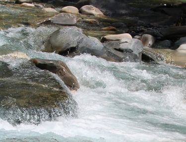 Rivière dans le Dolpo
