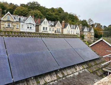Solar panel installation in GU7 Godalming Surrey