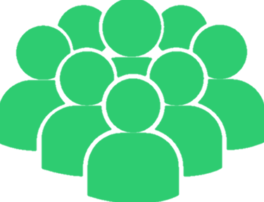 Group of music fans icon