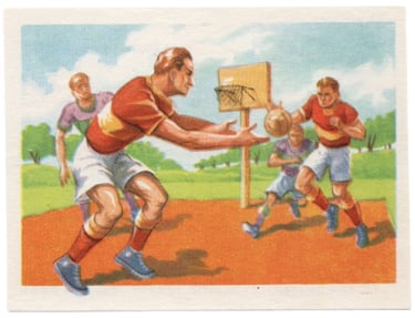 Gregoire Biscuits French Basketball Card Vintage