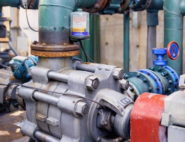 High pressure automatic grease lubricator used on pump bearing system