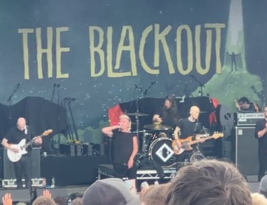 The Blackout band performing 