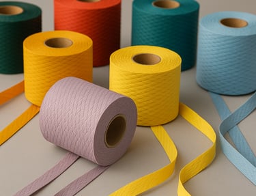 eco-friendly braided paper webbing for sustainable packaging