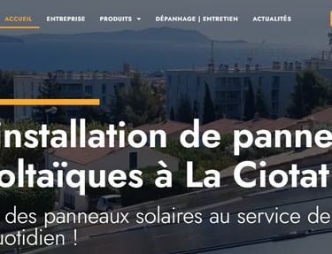 sample website screenshot