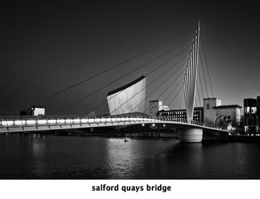 a bridge spanning salford quays in manchester
