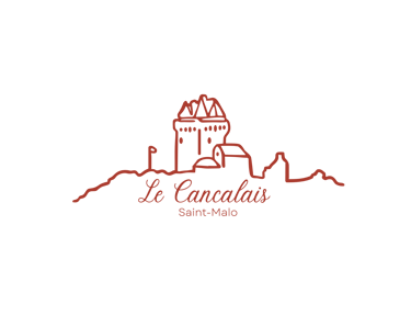 Logo de notre établissement "le Cancalais à Saint-Malo" représentation de la Tour Solidor