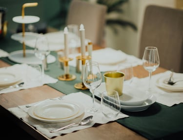 Exclusive Dinner Table Served