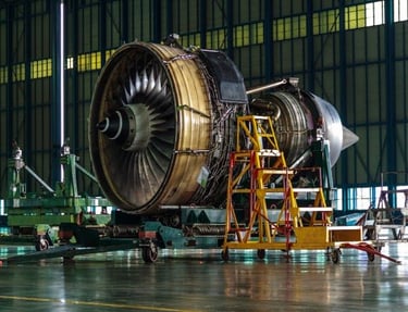 Motor de turbina de avión