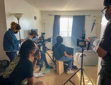 Behind the scenes of video production at Pineapple Pizza Productions