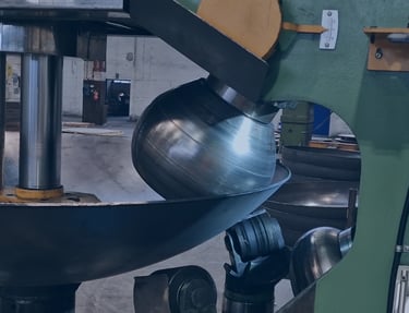 precision flanging operating progress