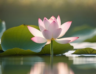 flor de loto que representa equilibrio emocional y serenidad