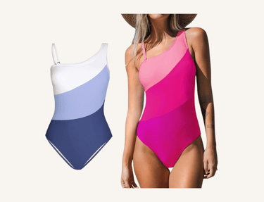 amazon.it cupshe contrast color one piece swimsuit for modest decent sexy moms