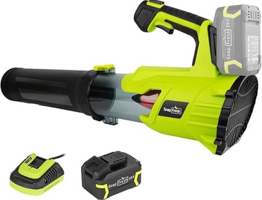 SnapFresh Cordless Leaf Blower, 550CFM Brushless Leaf Blower with 4.0Ah Battery & Fast Charger, 20V 