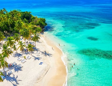 Dominican Republic Caribbean holiday destination with white sand beaches